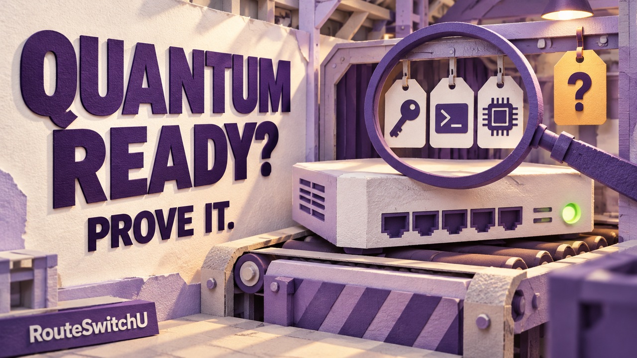 Paper-craft illustration for Cisco Quantum Readiness: What Your Router Actually Supports